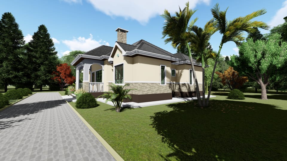 How much does it cost to build a four bedroom house in Kenya