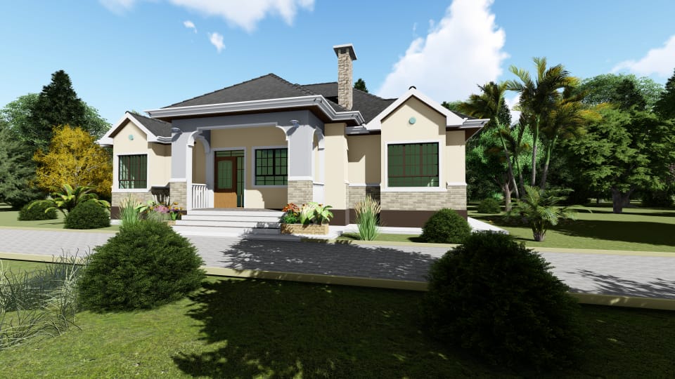 How much does it cost to build a four bedroom house in Kenya